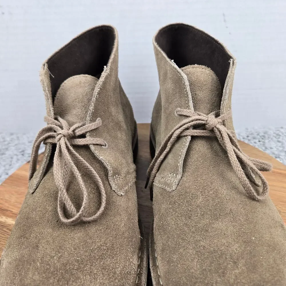 Clarks Men 10M Bushacre 2 Brown Suede Casual Daily Lifestyle Desert Chukka Boot